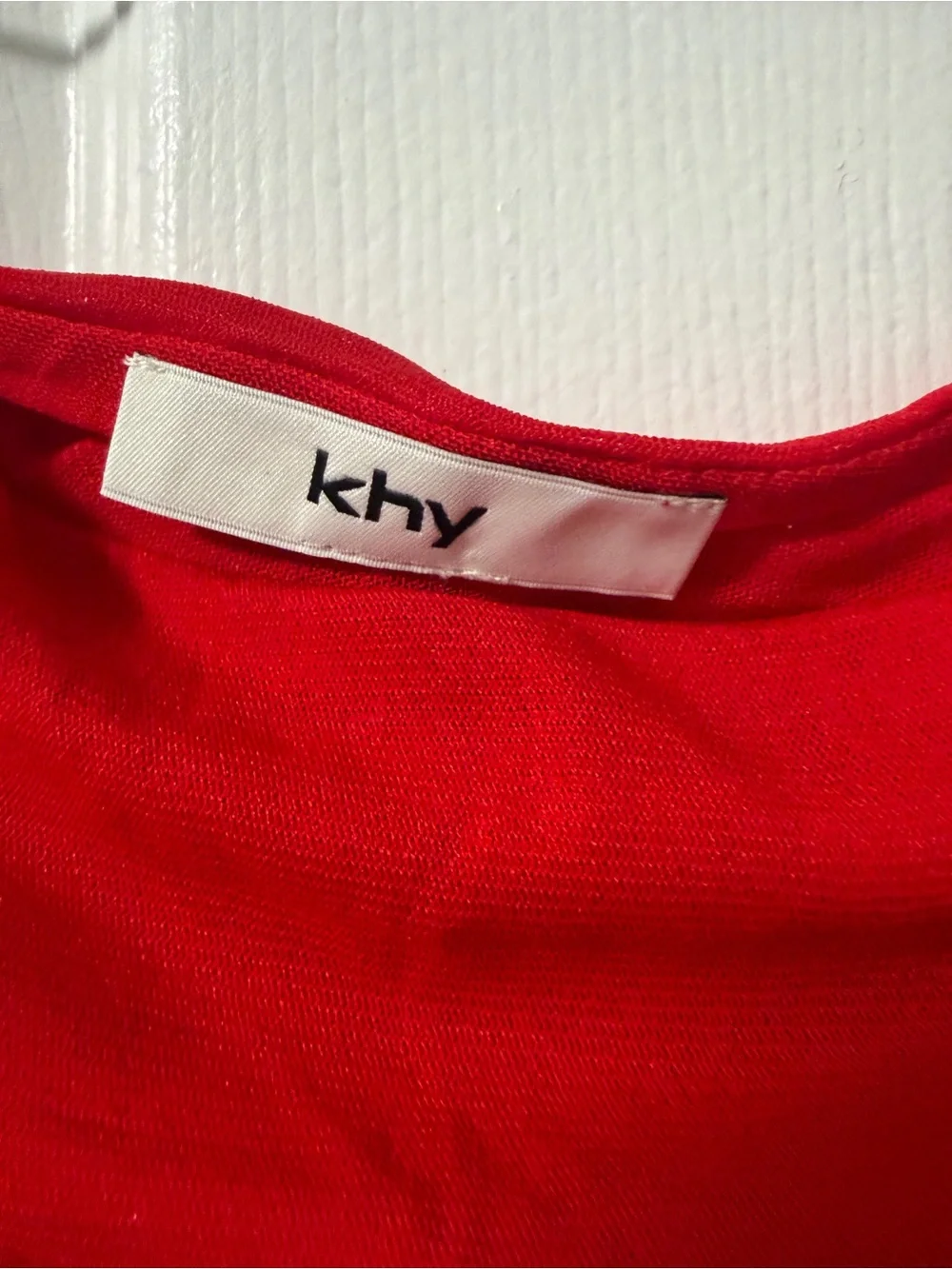 KHY Red Ruched Drape Mini Skirt Kylie Jenner Collection NWOT
